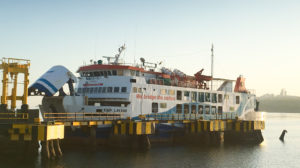 The ferry docked at the port of Kupang.